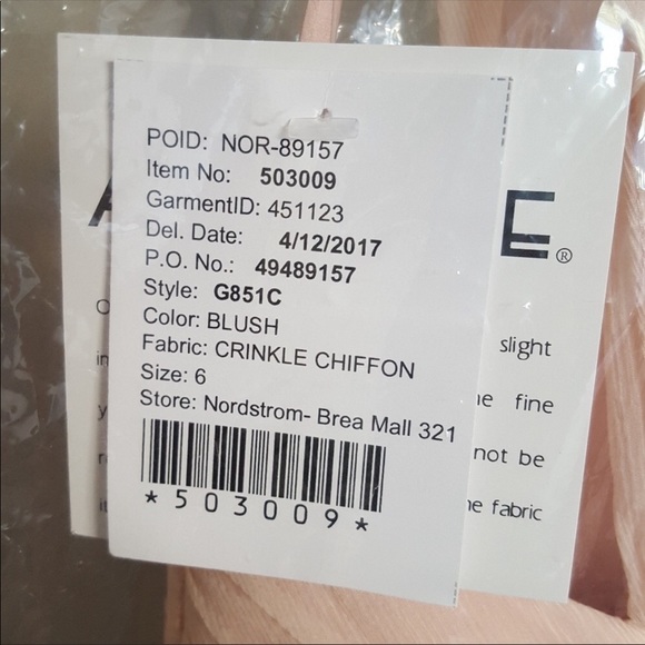 {amsale x nordstrom} convertible silk chiffon gown - Picture 6 of 6